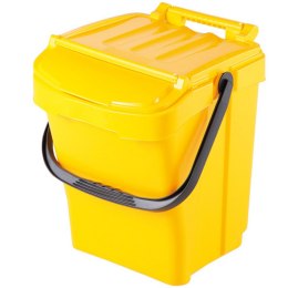 Kosz pojemnik do segregacji sortowania śmieci URBA PLUS 40L - żółty