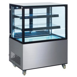 Witryna chłodnicza cukiernicza 2-półkowa jezdna LED 300L