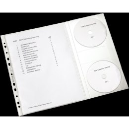 KOSZULKI LEITZ COMBO A4 130µM NA DOKUMENTY I CD/DVD