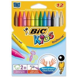 Kredki świecowe BiC Kids Plastidecor 12 kolorów