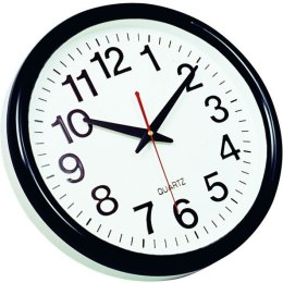 Zegar ścienny Q-Connect Tokyo 30cm czarny, CZARNY
