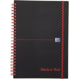 KOŁOZESZYT OXFORD BLACK N&#039; RED A5/70K KRATKA