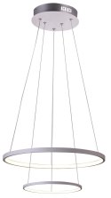 Lampa biała LED wisząca okrągła podwójna 40W 4000K Lune Candellux 32-64752