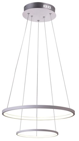 Lampa biała LED wisząca okrągła podwójna 40W 4000K Lune Candellux 32-64752