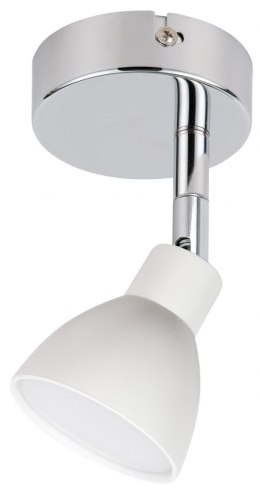 Lampa kinkiet główka okrągła 1E z przegubem KD system 1X5W biały ROY 91-67524