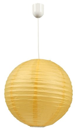 Lampa sufitowa Candellux 31-88478 Kokon kula papierowa żółta 60W/ linka