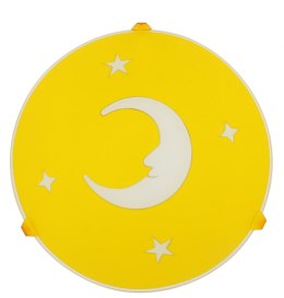 Plafon księżyc żółty okrągły lampa dla dzieci 13-30101