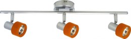Lampa sufitowa Candellux 93-39043 Smart listwa 3X50W GU10 pomarańcza srebro