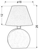 Lampka biurkowa gabinetowa Candellux 41-62508 Ofelia 1X40W E14 zielona