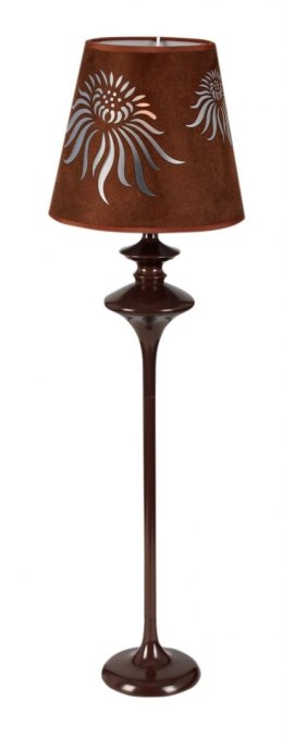 Lampka stołowa brązowa metal/welur Iman 41-17065