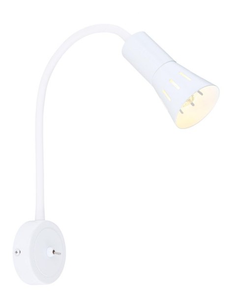 Kinkiet biały wysięgnik regulowany lampa E14 40W Arena Candellux 91-81346