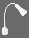 Kinkiet biały wysięgnik regulowany lampa E14 40W Arena Candellux 91-81346