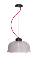 Lampa wisząca 265mm szklana/czerwony kabel Liverpool Ledea 50101288