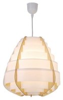 Lampa wisząca beżowa drewno+tworzywo Nagoja Ledea 50101038
