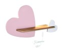Kinkiet LED 5W lampka dziecka półka serce różowe Heart Candellux 21-84552