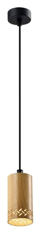 Lampa wisząca drewniana oprawa 25W GU10 10cm Tubo 31-78568