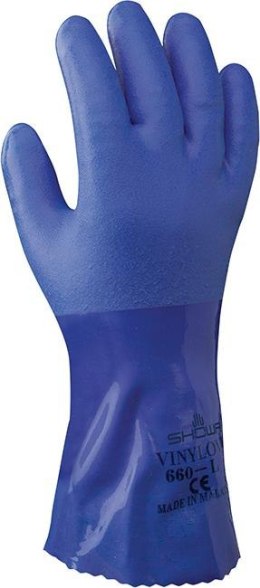 Rękawice ochronne PVC 300 mm, 660, rozmiar 9 (10 par)