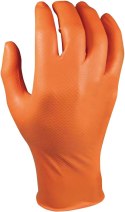 Rękawice Grippaz, rozmiar M, pomarańczowe (opak. 50 sztuk)