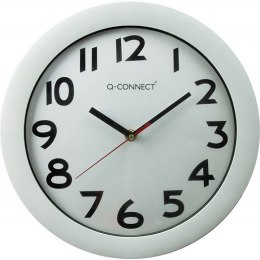 Zegar ścienny Q-Connect Budapest 30cm biały, SREBRNY