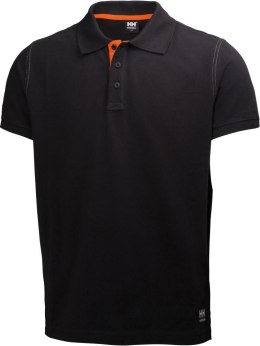 Koszulka polo Oxford, rozmiar 2XL, czarna
