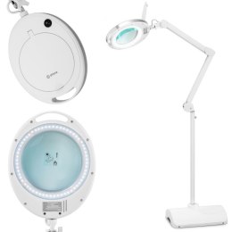 Lampa lupa kosmetyczna ze szkłem powiększającym na stojaku 5 dpi 60x LED śr. 127 mm