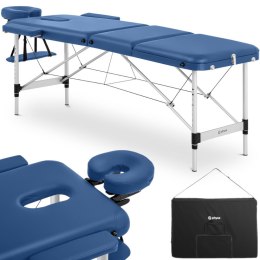 Stół łóżko do masażu przenośne składane Bordeaux Blue do 180 kg niebieskie