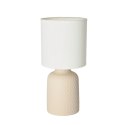 Lampa stołowa beżowa ceramika nocna Iner Candellux 41-79879