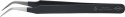 Pinceta ESD,koncowki sierpowate 120 mm,kolor czarny KNIPEX