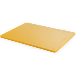 Deska do krojenia HACCP z miarką Perfect Cut żółta - Hendi 826454