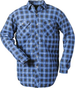 Koszula termiczna, roz. 2XL, w niebieską kratę