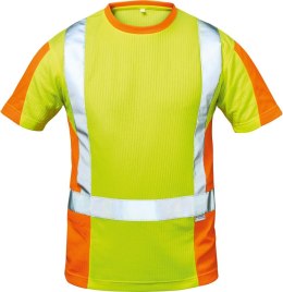 Koszulka ostrzegawcza Utrecht, rozmiar 3XL, żółty/pomarańczowy