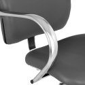 Fotel krzesło fryzjerskie barberskie kosmetyczne London Gray Szare