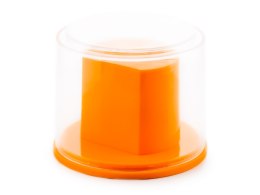 Prezentowe pudełko na zegarek - plastikowe pomarańczowe