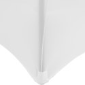 Pokrowiec elastyczny uniwersalny na stół owalny śr. 150 cm biały