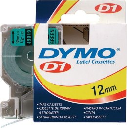 Tasma do drukarek etykiet D1 45019, czarna/zielona 12mmx7m DYMO