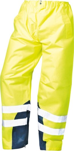 Spodnie przeciwdeszczowe ostrzegawcze Renz, rozmiar L, żółte
