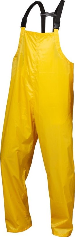 Spodnie przeciwdeszczowe nylon/winyl, rozmiar XL, żółte
