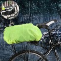 Uniwersalny pokrowiec przeciwdeszczowy z gumką na torbę rowerową plecak zielony