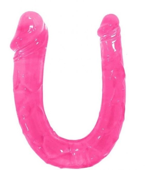 2 Realistic Heads Double Dildo Jelly Pink 28 cm Mo 31-0005