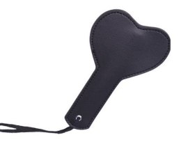 Heart Shaped Pleasure Paddle Black Mokko Toys 31-0055