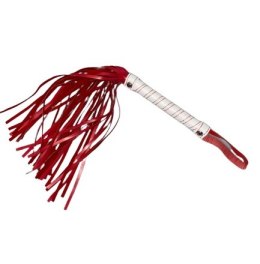 Hot Passion Whip Red/Alb 40 cm Fetish Love 33-0086