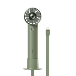 Mini wentylator wiatrak + powerbank 4000mAh z wbudowanym kablem Lightning zielony