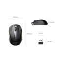Poręczna cicha mysz myszka bezprzewodowa USB czarny