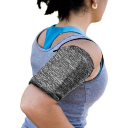 Opaska na ramię do biegania ćwiczeń fitness armband L szara