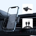 Uchwyt na telefon do samochodu z ładowarką indukcyjną Qi 15W MagSafe na kratkę nawiewu