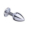 Anal Buttplug Hearty Medium Silver/Black Passion L 32-0019