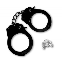 Black Metal Police Handcuffs Mokko Toys 31-0050