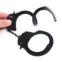 Black Metal Police Handcuffs Mokko Toys 31-0050