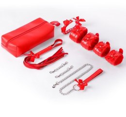 Good Girl BDSM Set 4 Pieces with Storage Bag Red 33-0091