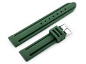 Pasek gumowy do zegarka U09 - zielony - 20mm